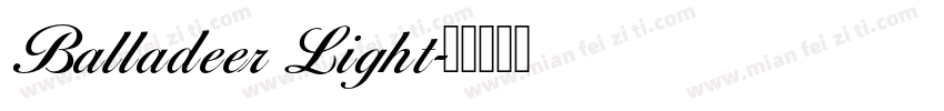 Balladeer Light字体转换